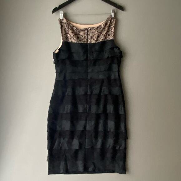 London‎ times sz 14 ruffle tiered cocktail sheath dress - Picture 3 of 6